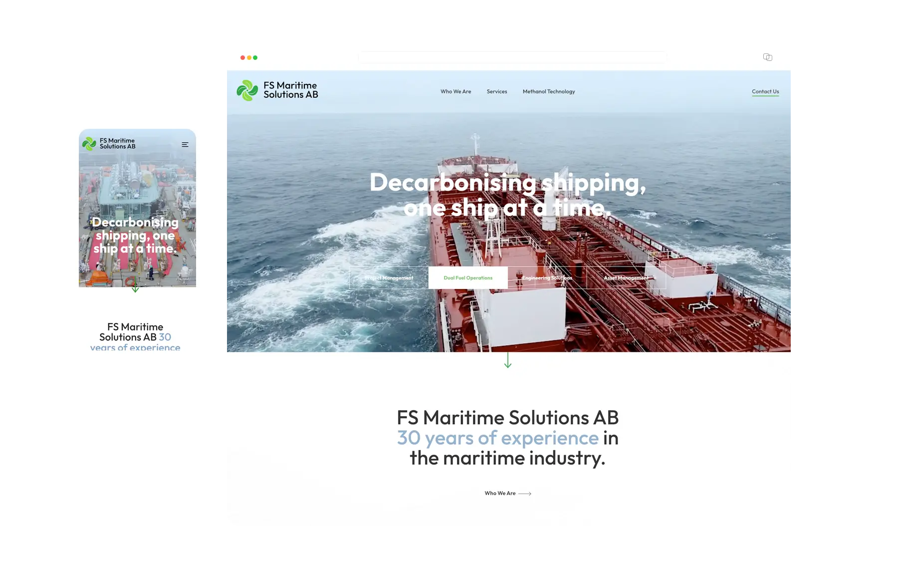 Maritime Solutions startsida